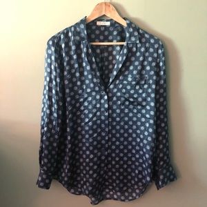 Equipment Silk Print Blouse Size Small